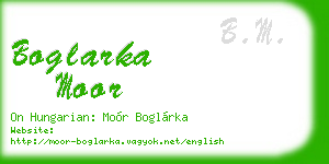 boglarka moor business card