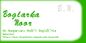 boglarka moor business card